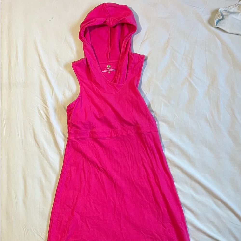 Dakini Vibrant Pink Hooded Dress